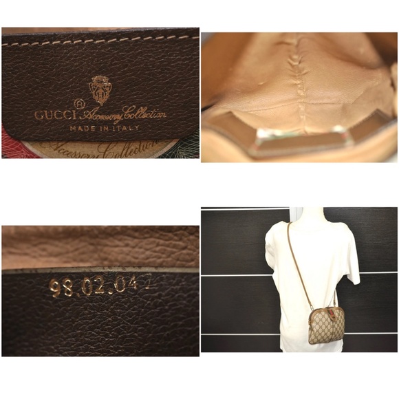 Authentic Vintage GUCCI GG Web Sherry Shoulder Crossbody Bag - Picture 12 of 13